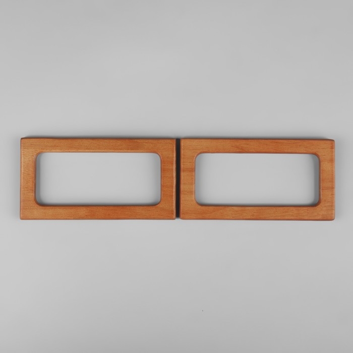 Ручки для сумки деревянные, 15 × 8 см, 2 шт, цвет светло-коричневый