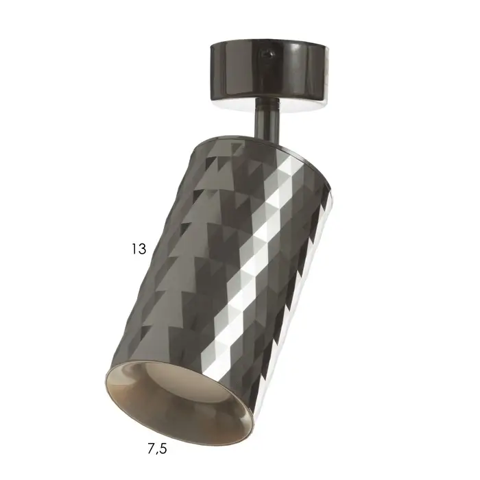 Спот &laquo;Андри&raquo; GU10 черный хром 7.5&times;7.5&times;20 см