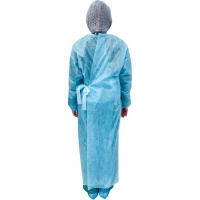 Халат хирург. н/с, ЕВРО, рук.манжет, дл.140 см,р.48-54, пл.25,5шт/уп,5358/5