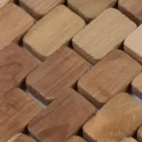 Коврик из тикового дерева, 30&times;20&times;0.7 см