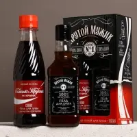 Подарочный набор &laquo;Крутой мужик&raquo;: гель для душа виски и кола, 2&times;250 мл, Чистое счастье