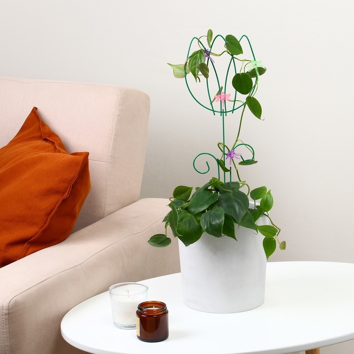 Шпалера, 45×15×0.3 см, металл, зелёная, «Тюльпан», цвет МИКС Шпалера, 45×15×0.3 см, металл, зелёная, «Тюльпан», цвет МИКС