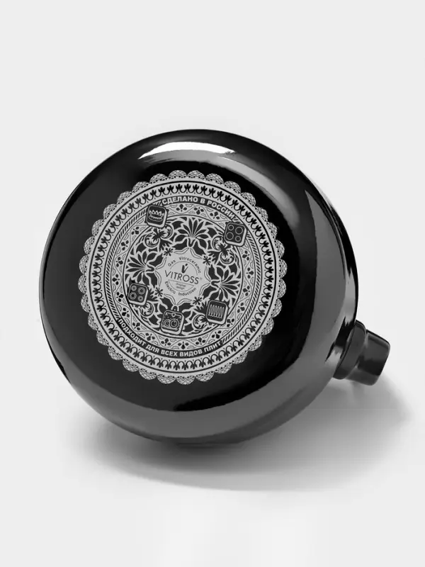 Чайник Bon appetit, 3 л, со свистком, индукция, эмалированная сталь, серый