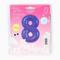 Воздушный шар фольгированный 40" &laquo;Цифра 8&raquo;