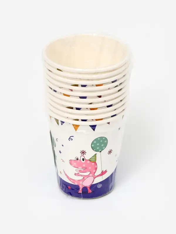 Бумажные стаканы "Дино" (набор 10шт)