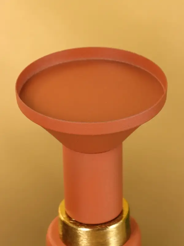 Подсвечник на 1 свечу текстурный «Терракотовый», 10.5×10.5×19.5 см