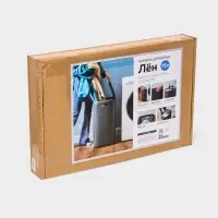 Плетёная корзина для белья с крышкой "Лён" 75л 43×32×60см, цвет графит Плетёная корзина для белья с крышкой "Лён" 75л 43×32×60см, цвет графит