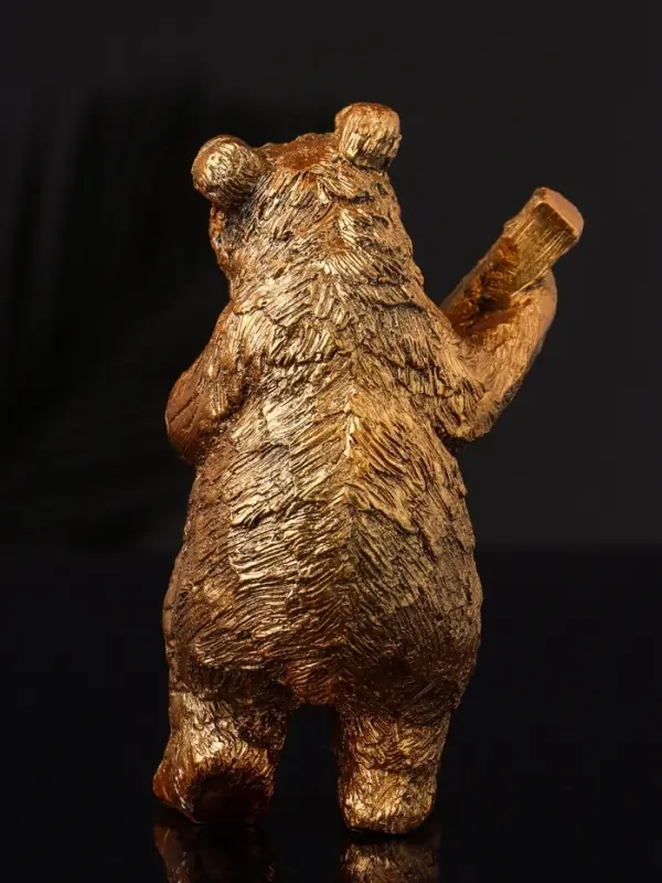 Фигура  Фигура "Медведь с домрой", 11х6 см, бронза
