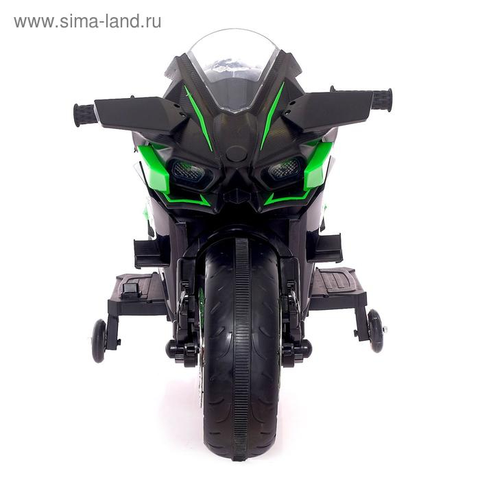 Электромотоцикл «Спортбайк», 2 мотора, цвет чёрный Электромотоцикл «Спортбайк», 2 мотора, цвет чёрный