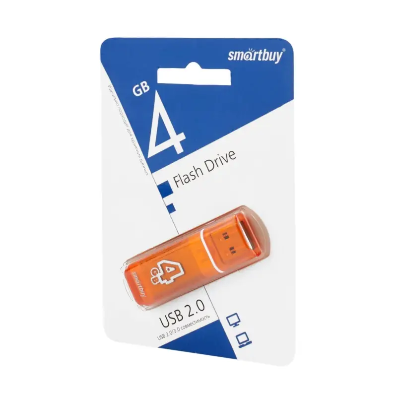 USB накопитель 4 GB Smart Buy Glossy series Orange USB накопитель 4 GB Smart Buy Glossy series Orange