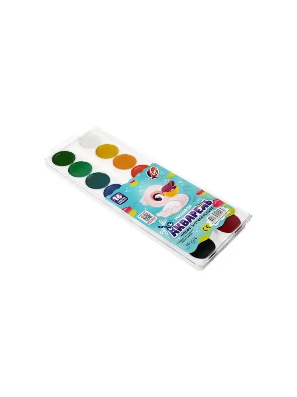 Акварель &laquo;Луч. ZOO&raquo;, 16 цветов, без кисти