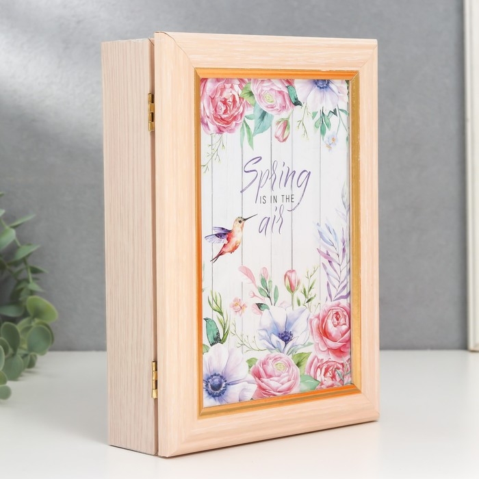 Ключница Ключница "Колибри" молочный дуб 15х21 см