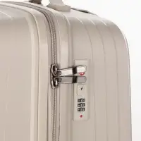 Чемодан на колёсах, 28", кодовый замок, 47&times;28&times;75 см, светло-бежевый