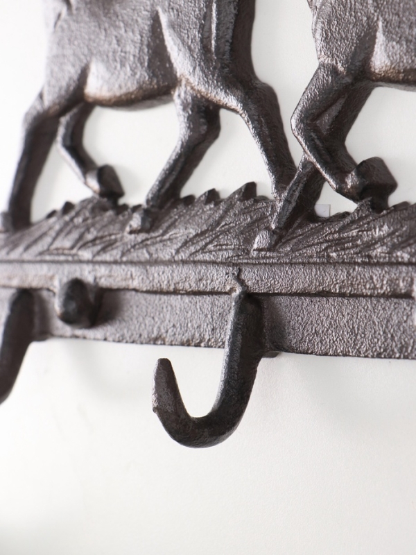 Крючки декоративные чугун Крючки декоративные чугун "Двойка коней" 30х4х18 см