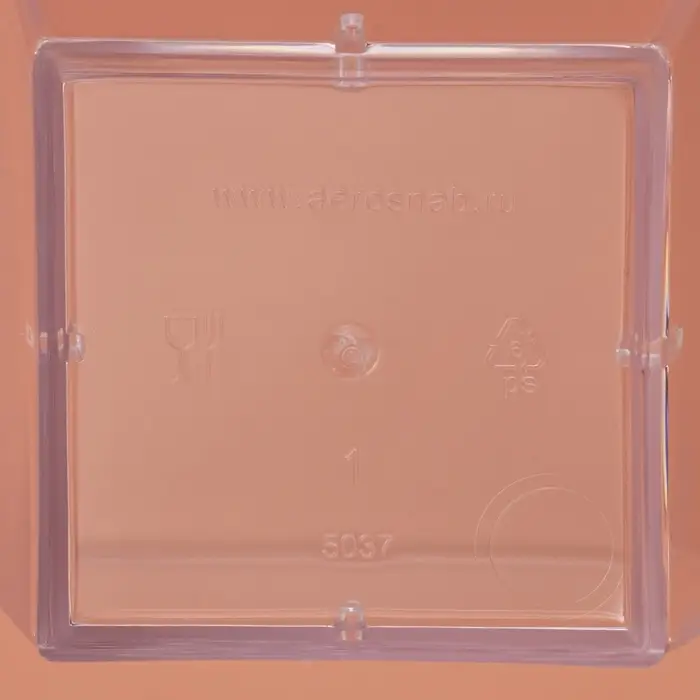 Форма пластиковая одноразовая для фуршета «Квадрат», 60 мл, прозрачная