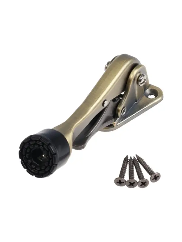 Фиксатор дверной LOCKLAND “козья ножка”, с автоподъемом, цвет бронза Фиксатор дверной LOCKLAND “козья ножка”, с автоподъемом, цвет бронза