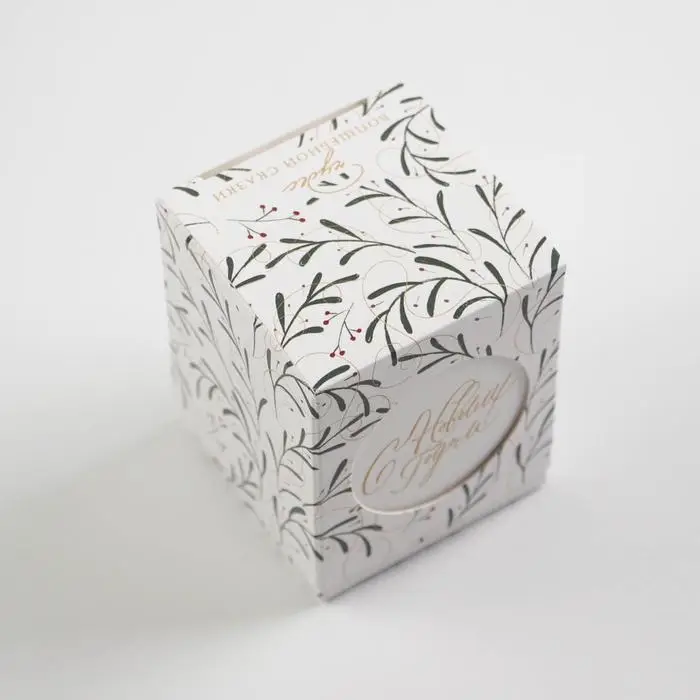 Бонбоньерка новогодняя «Веточки», 6 х 7 х 6 см, Новый год