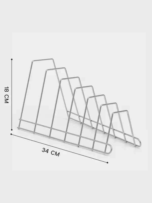 Подставка для крышек, 34&times;18&times;16 см, хром