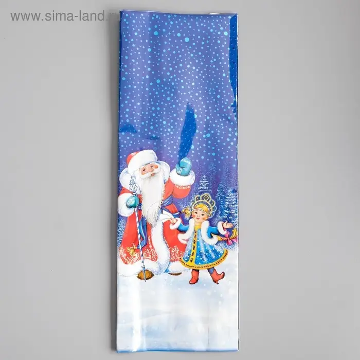 Пакет подарочный  Пакет подарочный "Зимние танцы". 13,5 х 38 см.