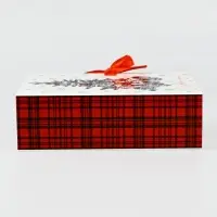 Складная новогодняя коробка-книга &laquo;Уютная классика&raquo;, 16.5&times;12.5&times;5 см