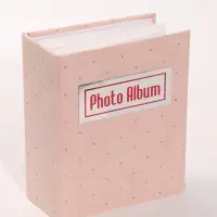 Фотоальбом на 100 фото &laquo;Со стразами&raquo;, 10&times;15 см, бархат 12.5&times;5.5&times;16.5 см, светло-розовый