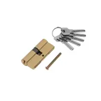 Цилиндровый механизм, 70 мм, перфор. ключ, 5 ключей, цвет золото