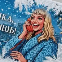 Конверт для денег &laquo;С Новым годом! Галочка&raquo;, Мосфильм, 16.5&times;8 см