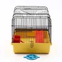 Клетка для грызунов "Мини" одноярусная, 29 x 25 х 24 см, желтый Клетка для грызунов "Мини" одноярусная, 29 x 25 х 24 см, желтый