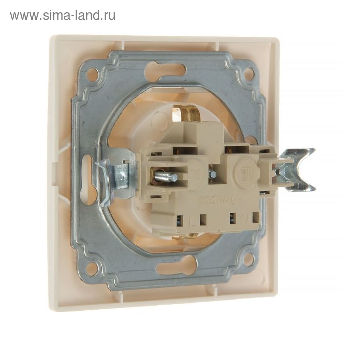 Розетка Smartbuy  Розетка Smartbuy "Венера", 16 А, одноместная, скрытая, с з/к, белая