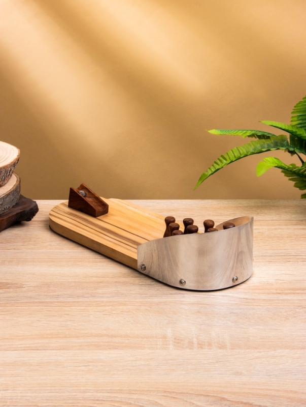 Настольная игра Настольная игра "Мини боулинг" 30х11х6 см, манговое дерево, алюминий