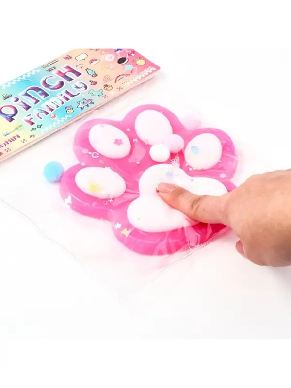 Сквиш антистресс - игрушка &laquo;Кошачья лапка&raquo;, с блёстками, МИКС