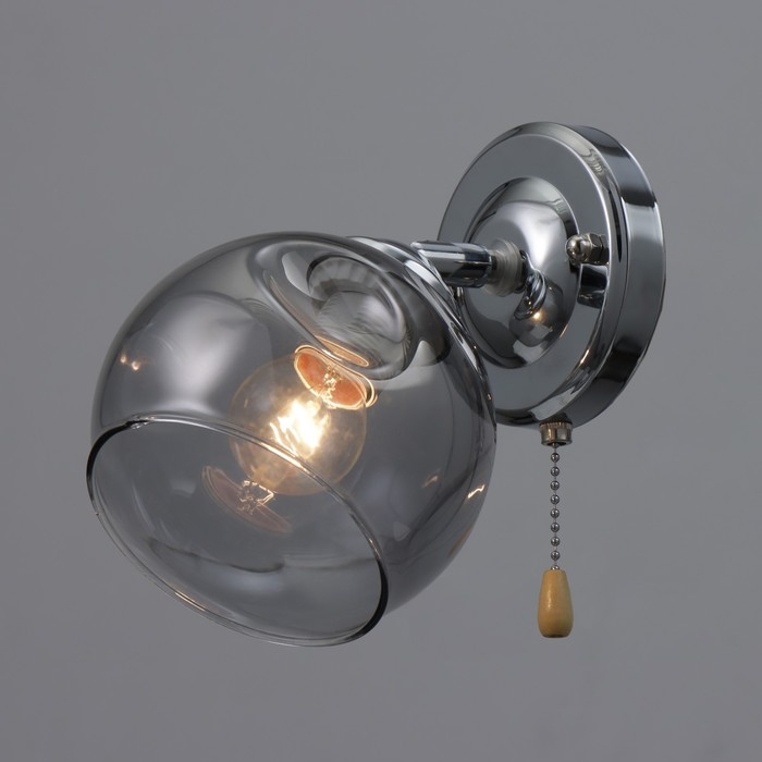 Бра "Берта" 1хЕ27 40Вт хром 21х13х23 см