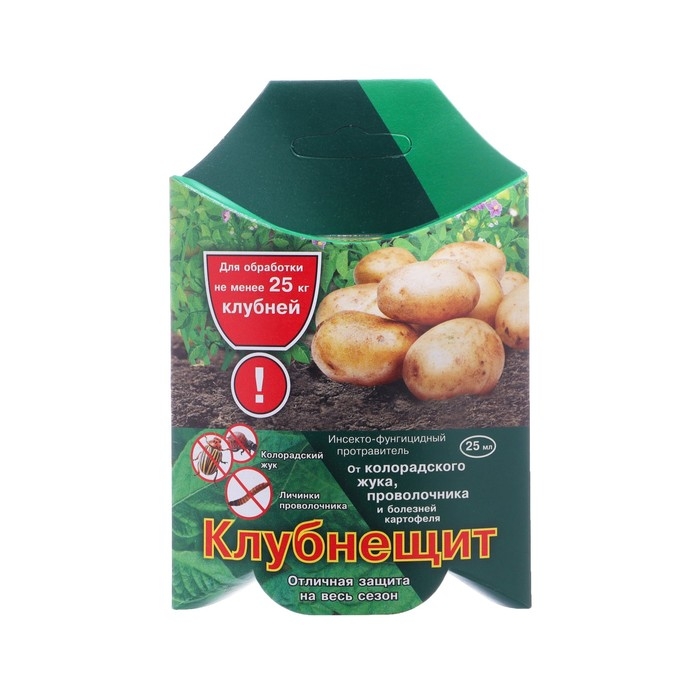 Протравитель Клубнещит от насекомых вредителей и болезней картофеля, 25 мл Протравитель Клубнещит от насекомых вредителей и болезней картофеля, 25 мл