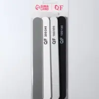 Набор пилок для ногтей, прямые, 100/180, 180/200, 200/240 грит, 18 см, 4 шт.