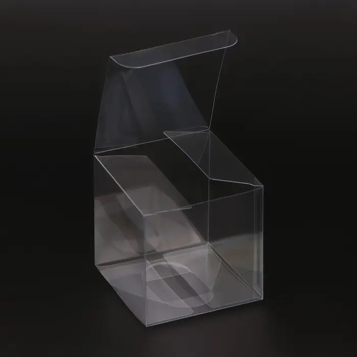 Складная коробка из PVC, прозрачная, 7×7×7 см Складная коробка из PVC, прозрачная, 7×7×7 см