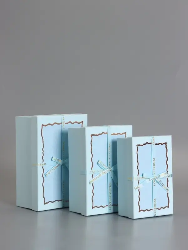 Наборок коробок 3 в 1 прямоугольные 23*16*9.5 21*14*8.0 19*12*6.5 см