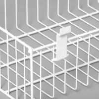 Полка-корзина для экономпанелей, 60&times;33&times;15 см, белая