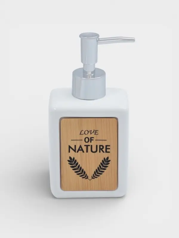 Дозатор для мыла SAVANNA &laquo;Природа&raquo;, 350 мл, белый