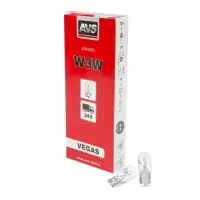 Лампа AVS Vegas 24V. W3W(W2,1x9,5d) BOX 10шт.