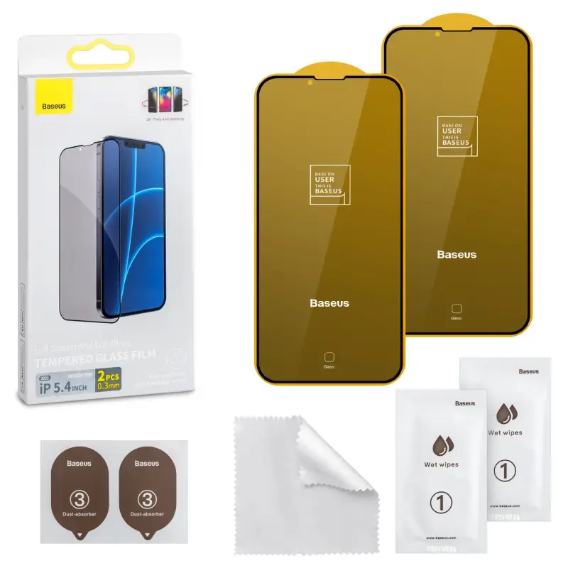 Защитное стекло IPH 13 Mini 5.4 (2021) Baseus Антишпион 0.3mm 2 шт Защитное стекло IPH 13 Mini 5.4 (2021) Baseus Антишпион 0.3mm 2 шт
