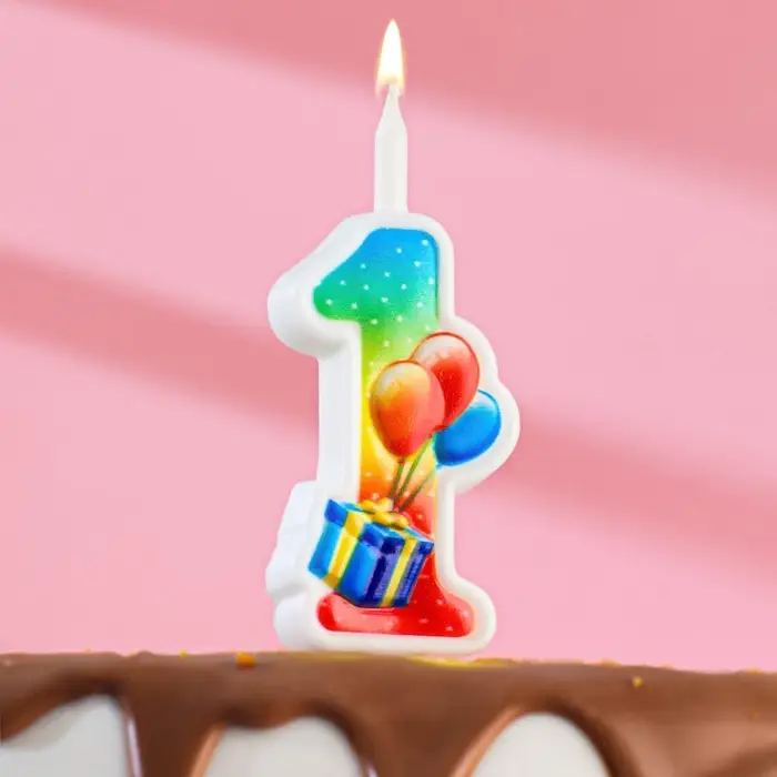 Свеча для торта &laquo;Цифра 1&raquo;