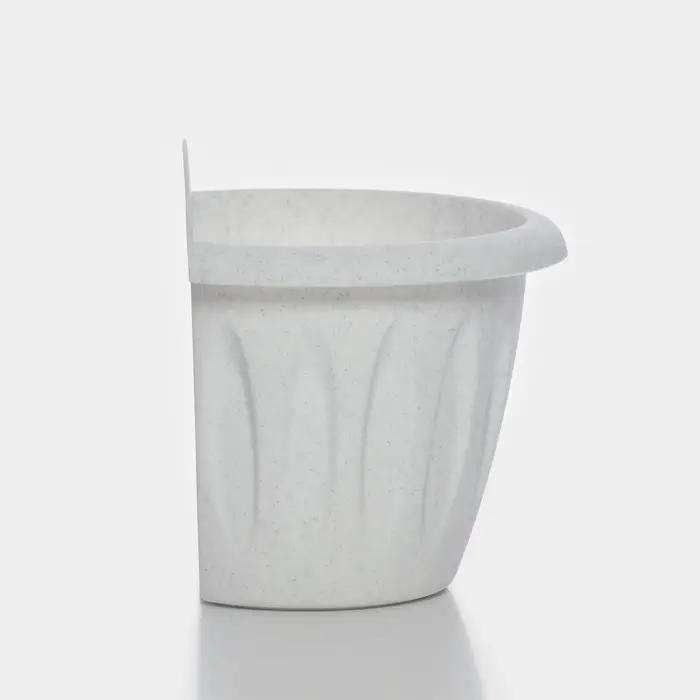 Кашпо настенное для цветов &laquo;Фелиция&raquo;, 1 л, d=16 см, мраморное