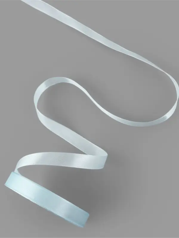 Лента атласная, 12 мм, 23±1 м, нежно-голубая №13 Лента атласная, 12 мм, 23±1 м, нежно-голубая №13