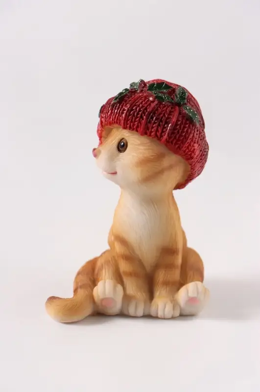 Фигурка новогодняя &laquo;Рыжий котик&raquo;, 7 см, полистоун