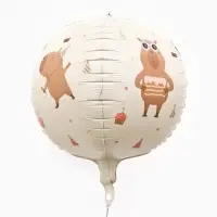 Воздушный шар фольгированный 25"  сфера &laquo;Милые капибары"