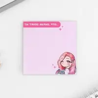 Блок для записей с отрывными листами, 50 л. 7,5 х 7,5 см &laquo;Чиби&raquo;