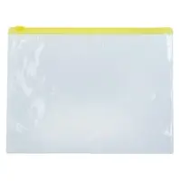 Папка-конверт на молнии формат А5 120мкр прозрачная молния МИКС 23.3&times;18 см