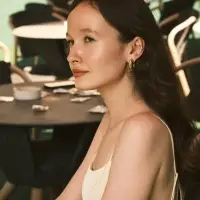 Серьги пластик «Мятые» кольца, цвет золото