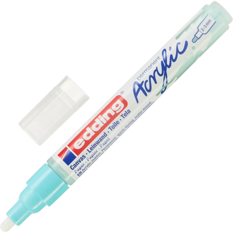 Набор акриловых маркеров Edding кругл.нак. 2-3 мм,  6 шт в наборе