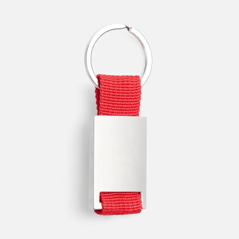 Брелок Inlet с тканевой вставкой, красный Брелок Inlet с тканевой вставкой, красный
